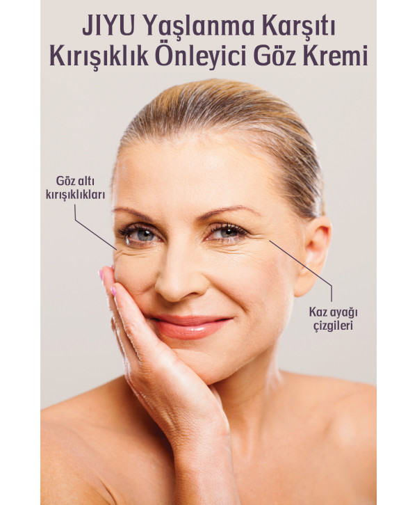 Jiyu Koyu Halka Yaşlanma ve Kırışıklık Karşıtı Göz Çevresi Bakım Kremi 15 ml.