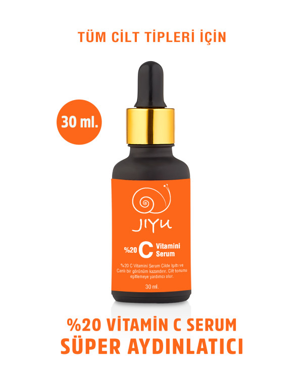 Jiyu C Vitamini Serumu – Aydınlatıcı, Leke Giderici ve Yaşlanma Karşıtı Cilt Bakımı 30 ml.